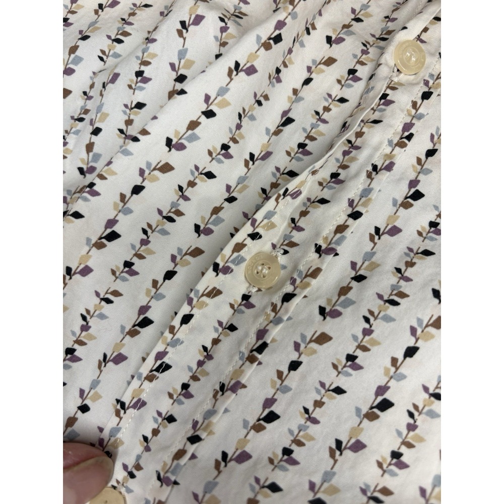 Paul Smith London Men Lavender & Purple Print Cotton Button Up Long Sleeve Shirt - Picture 8 of 8